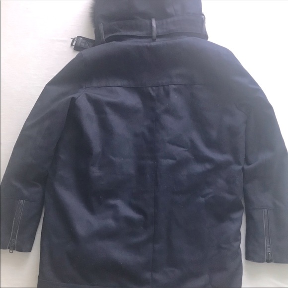 ♥️The Kooples| Navy Military Cargo Parka - UK sz 2 - Picture 9 of 10